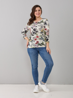 Лонгслив ЛНв-306/молоко-акварельгортензия