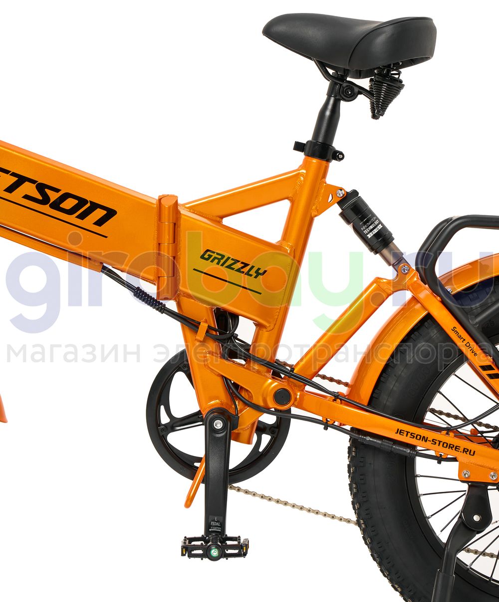 Электровелосипед Jetson GRIZZLY 1200W (48V/15Ah) - Оранжевый фото №14
