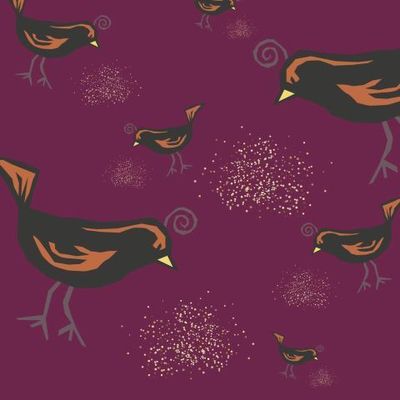 Принт в птички, Bird print