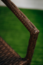 Кресло плетеное ReeHouse Dove, коричневый люкс