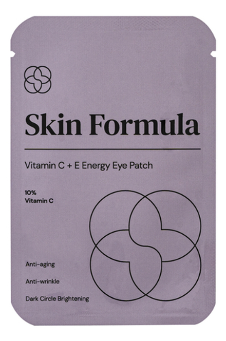 Skin Formula Vitamin C+E Energy Eye Patch Патчи против темных кругов, морщин и дряблости кожи 2 шт