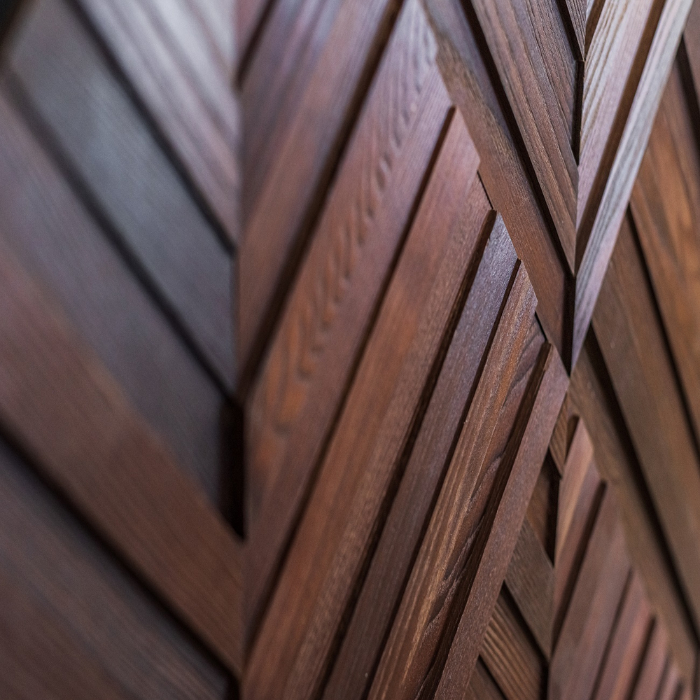 Деревянная мозаика для стен Wood Mosaic Колос