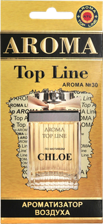 Ароматизатор для автомобиля AROMA TOP LINE №30 EAU DE PARFUM картон