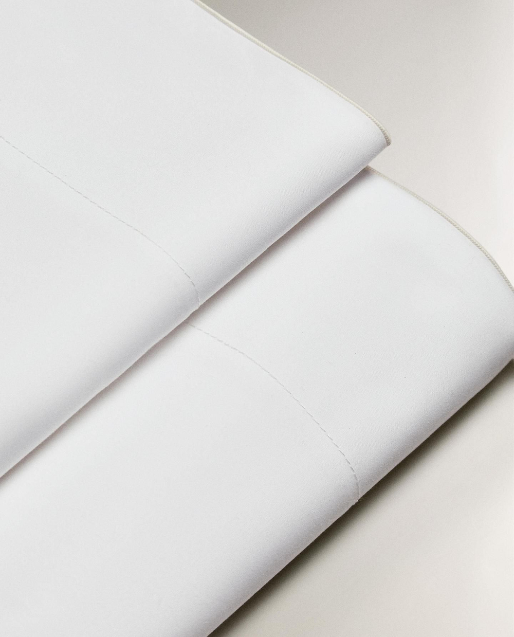 Zara Home - Простыня overlock, белый, 210x280 см