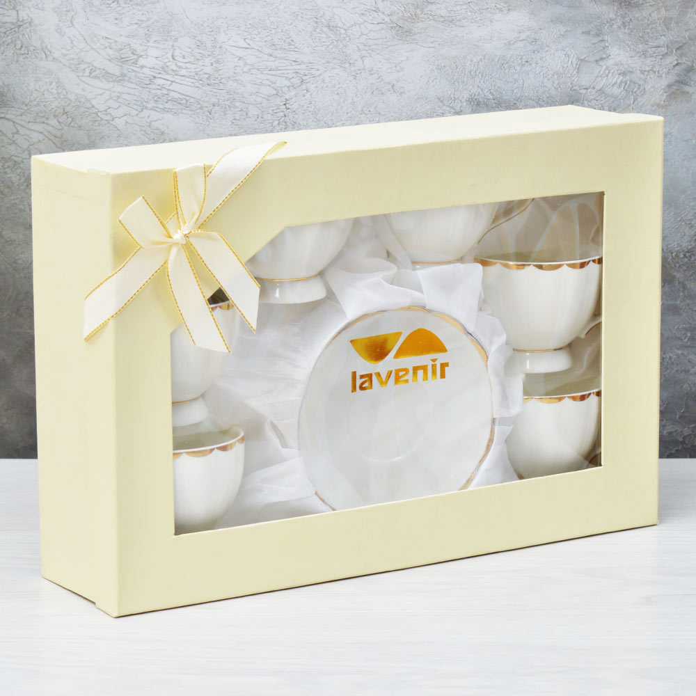 Чайный набор 12 предметов 250мл "Пломбир" (100397)