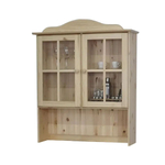 Шкаф Лена двухдверный из сосны, с регулируемыми полками (верхняя часть буфета Лена), в натуральной отделке