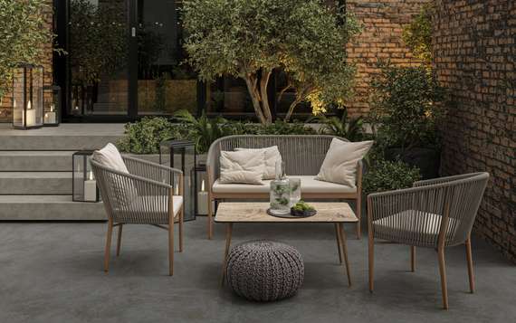 Уличное кресло Cara, светло-коричневый