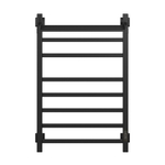 Полотенцесушитель MIXLINE FORTUNE  80х50 (таймер, 560 Вт, 7 перекладин + ПОЛКА) электрический ЧЕРНЫЙ