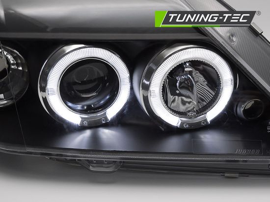 Фары передние для DACIA LOGAN 04-08 ANGEL EYES BLACK