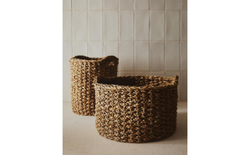 Zara Home Корзина из морской травы, цвет бежевый, 25 см