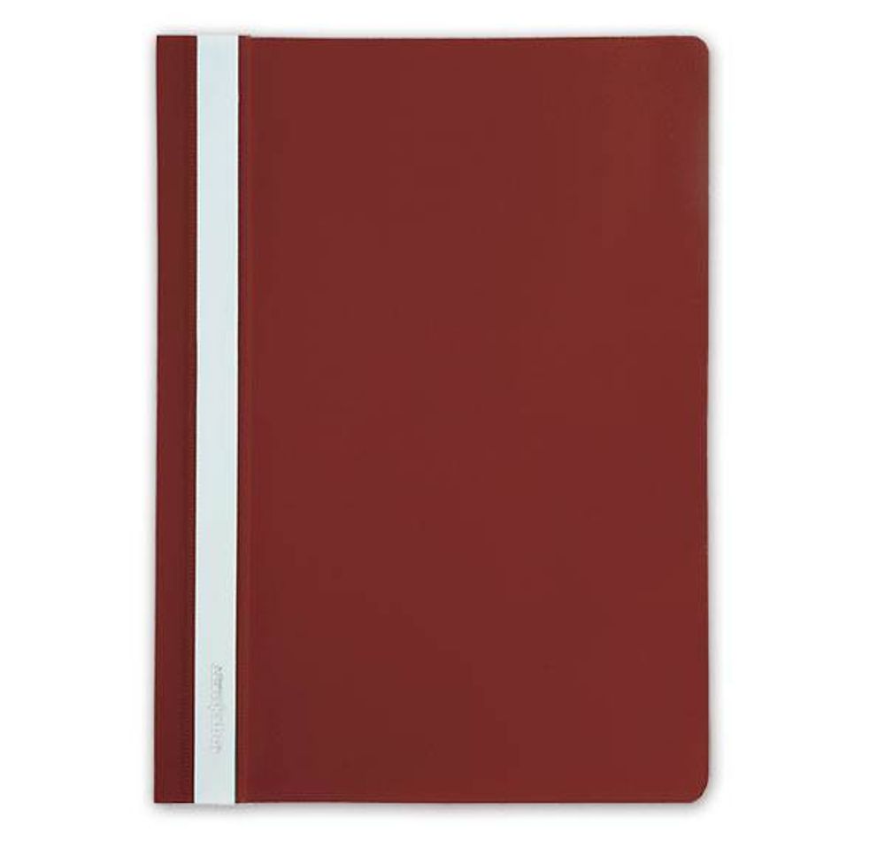 Папка скоросшиватель inФОРМАТ А4 красн. пластик 150 мкм карман д/маркир.этикет.