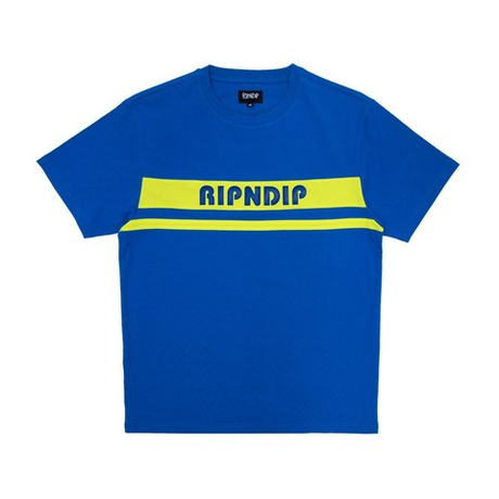 Футболка Ripndip Baja Rubber Logo Tee Royal Blue