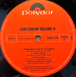 Cream - Live Cream Volume II (Германия 1972г.)