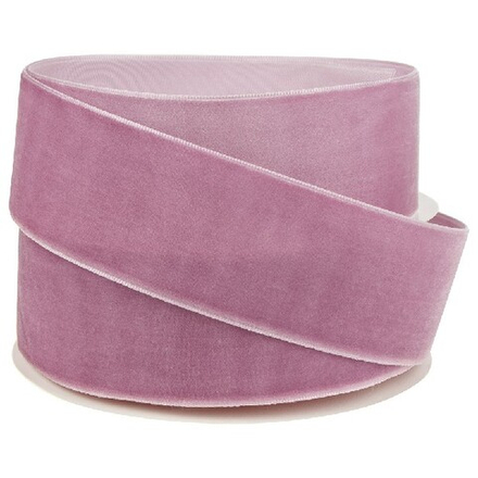 Лента декоративная (бархат) 40ммx10ярд (Сиреневый)