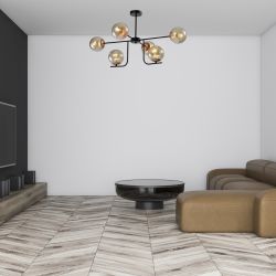 Люстра Rivoli Afina 3076-306 6 х E14 40 Вт модерн уценка | Модерн