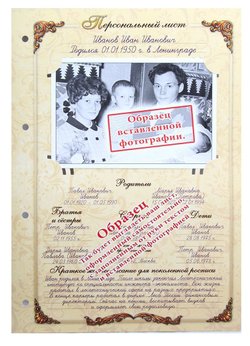 Родословная книга Гербовая (накладка Дерево) в картонной коробке