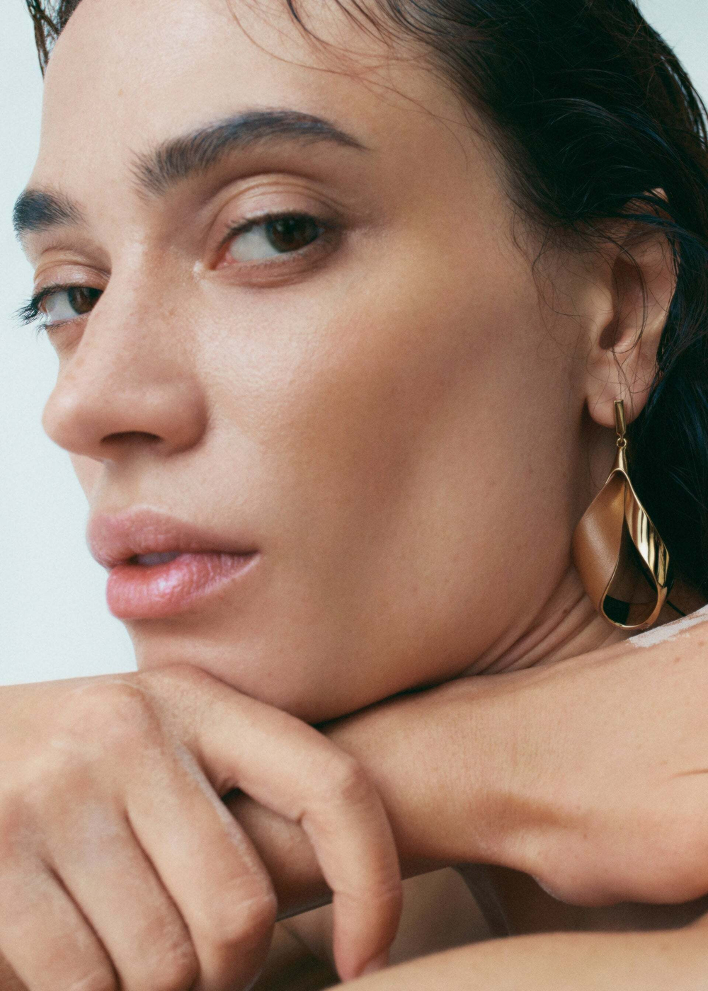 Polène Серьги-подвески Ormé, цвет верблюжьей шерсти