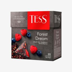 Чай Tess Forest Dream черный 20 пирамидок