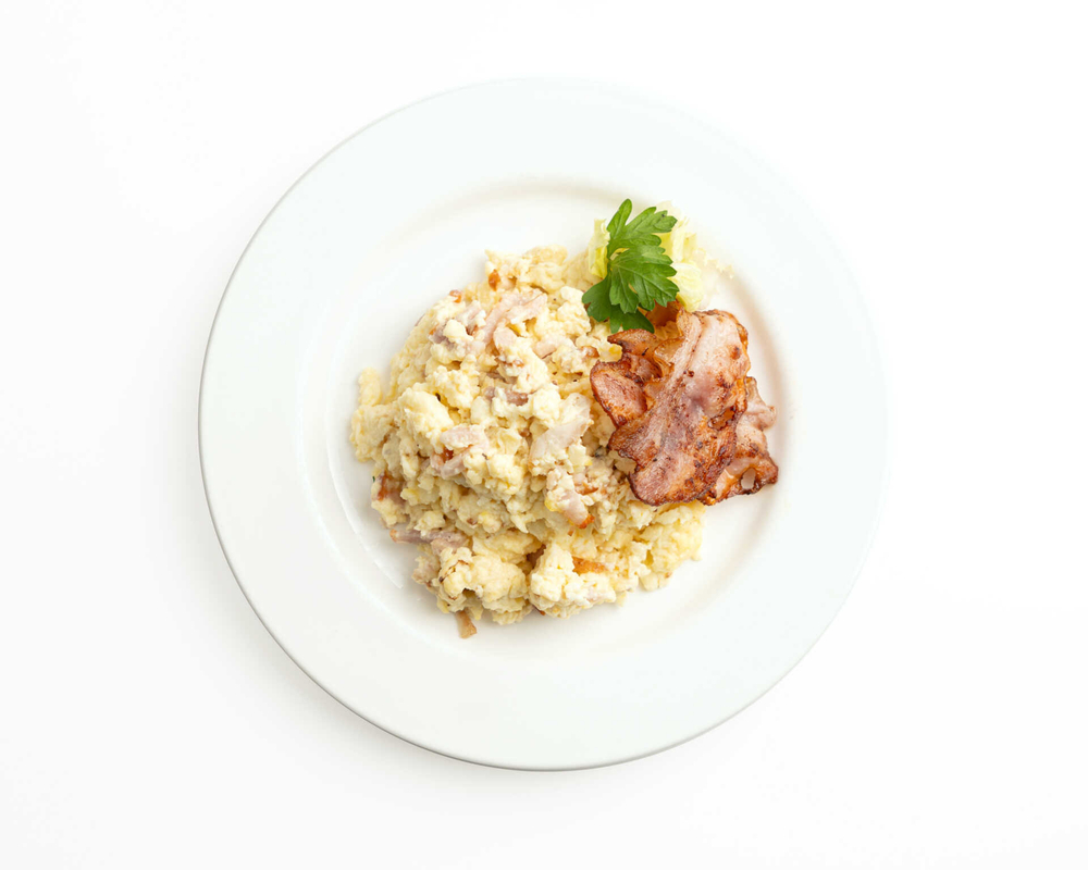 Скрэмбл с беконом