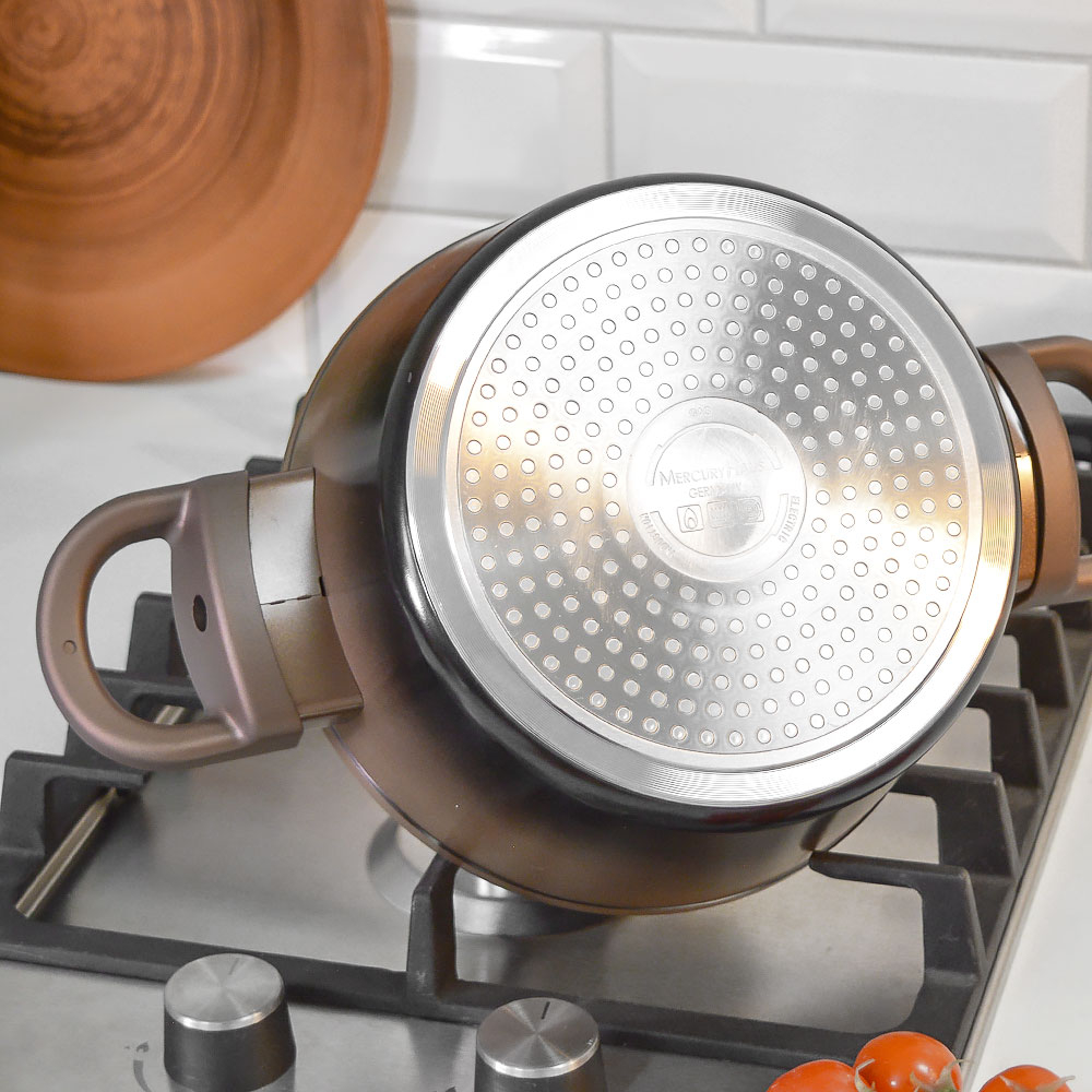 Кастрюля 2,3л с крышкой "MercuryHaus" MC-1788 Flame