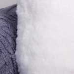 Чехол для декоративной подушки «SOFI», 43*43 см, иск. мех, цвет белый