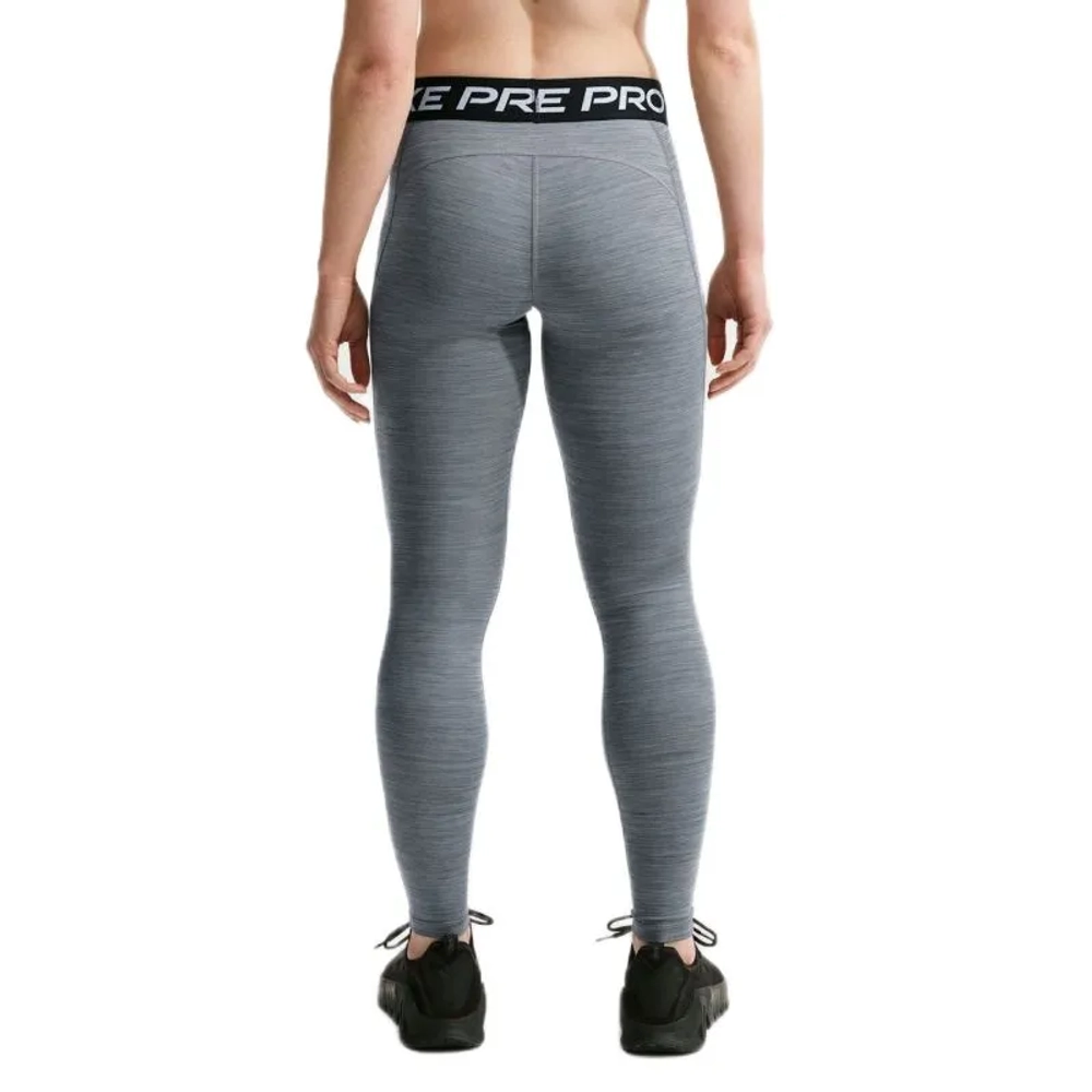 Леггинсы Nike Pro 365 Tight - smoke grey/heather/black/white
