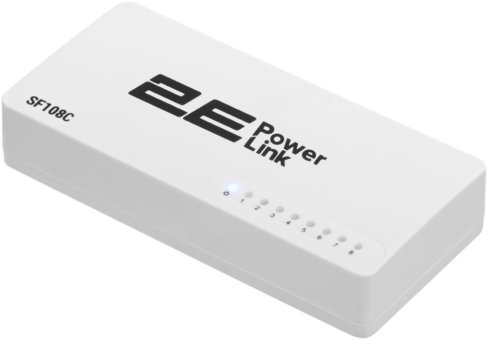 КОММУТАТОР НЕУПРАВЛЯЕМЫЙ 2E POWERLINK SF108C 8XFE