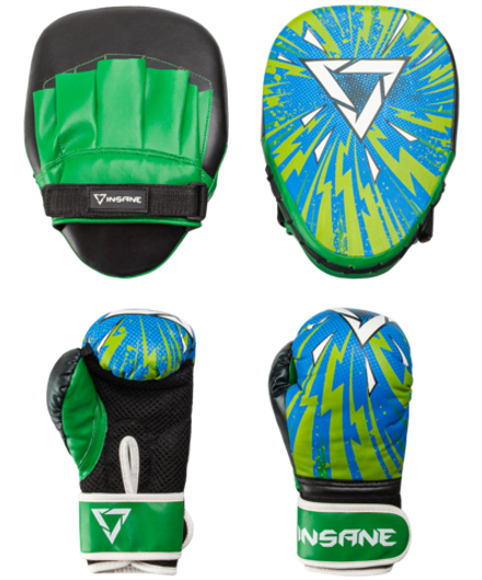 Набор для бокса DODGER, синий/зеленый, 23x17 см, 2 oz