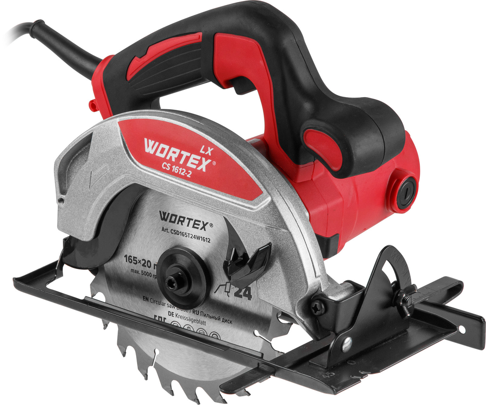 Циркулярная пила WORTEX LX CS 1612-2 в кор. 1200 Вт, 160х20х24Т