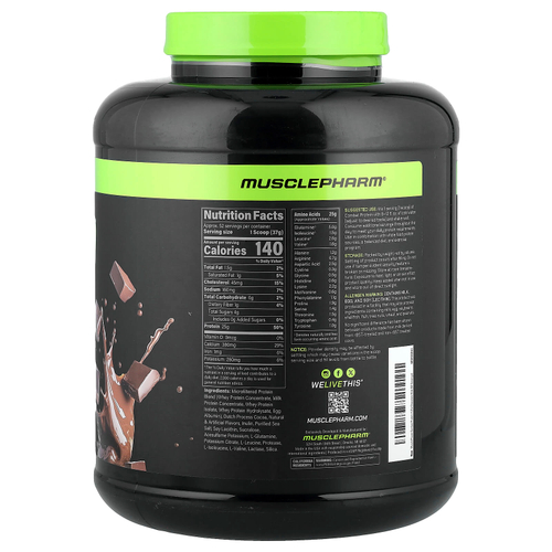 MusclePharm, Combat®, протеиновый порошок, со вкусом шоколадного молока, 1,9 кг (4,2 фунта)
