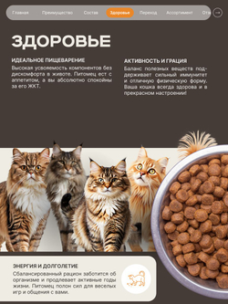 Корм сухой для кошек породы Мейн-кун, с индейкой, 5 кг, QUATTRO