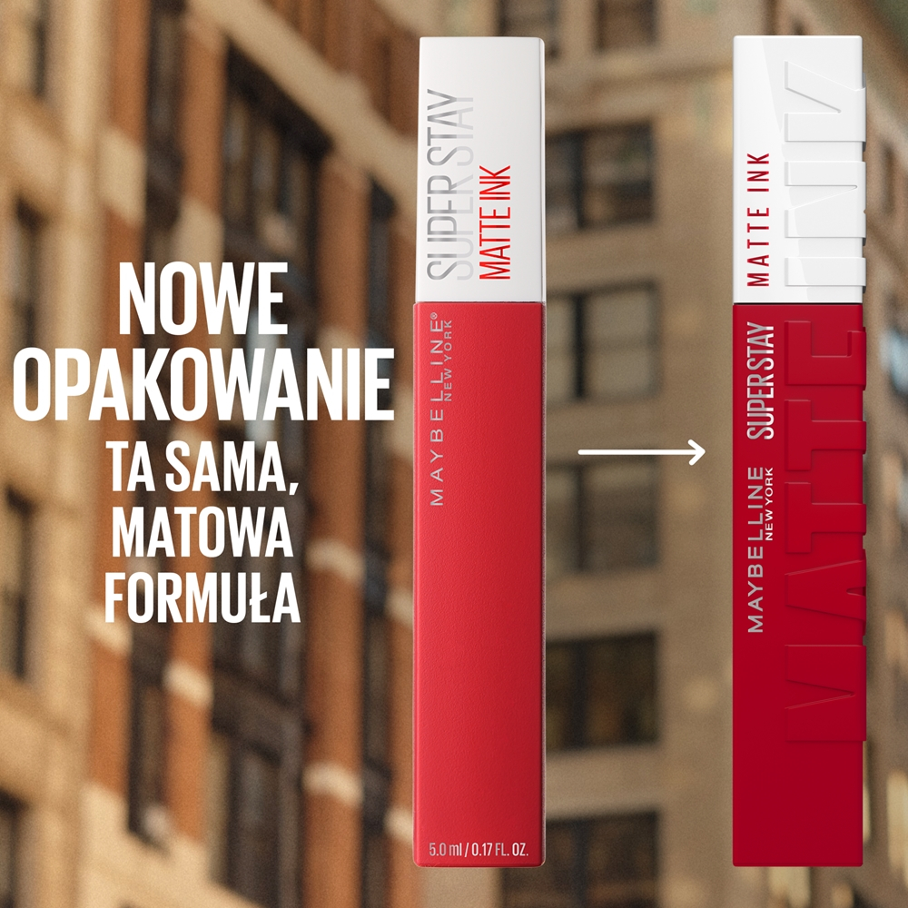 MAYBELLINE NEW YORK SuperStay Matte Ink - Матовая жидкая помада для долговременного эффекта оттенок 10 Dreamer, 5 ml