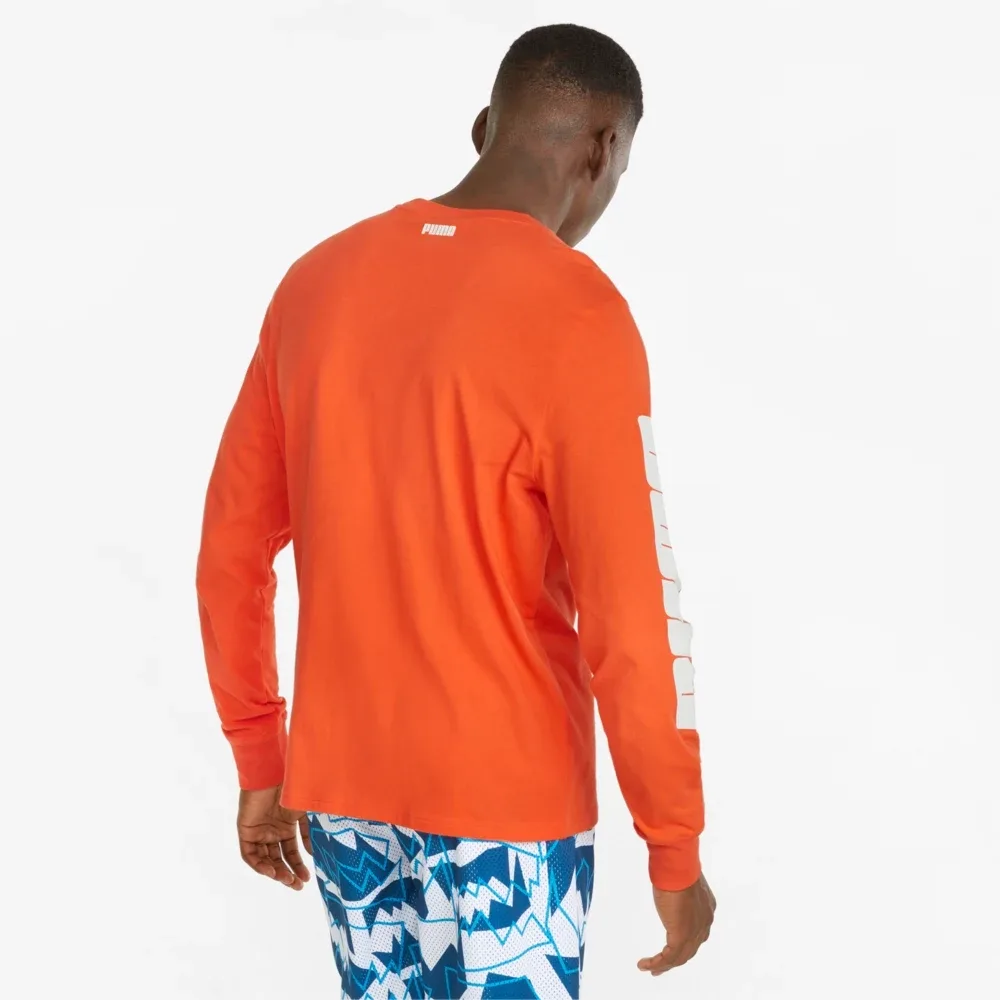 53213106 Лонгслив PUMA 4th Quarter LS Tee Cherry Tomato