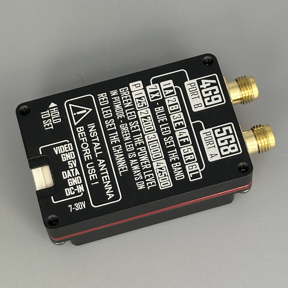 Видеопередатчик RUSHFPV двухдиапазонный VTX 5.8G/4.9G 2.5W