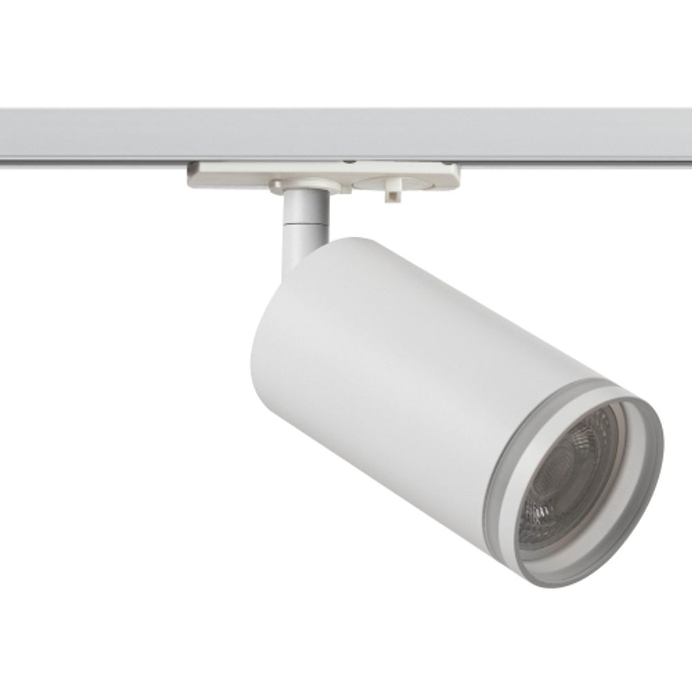 Трековый светильник однофазный ЭРА TR52-GU10 WH под лампу GU10 матовый белый