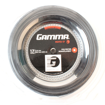 Теннисные струны Gamma MOTO (200 m) - черный