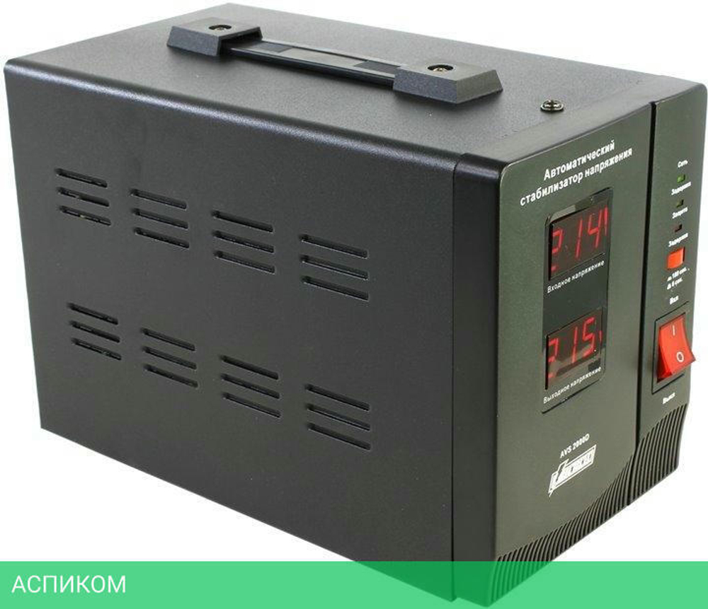 Стабилизатор напряжения PowerMan AVS 2000D Black