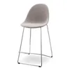 Полубарный стул Vid Soft 65 см, серый, ножки хром