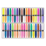 Маркер для скетчинга, двусторонние, Basir, с кистью, 5 мм, акриловые, 72 цвета