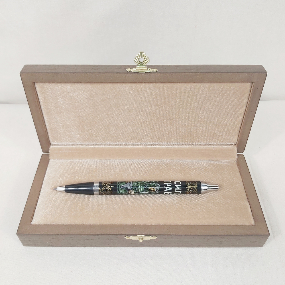 Ручка Паркер "Сила в правде" с ручной росписью Палех в футляре