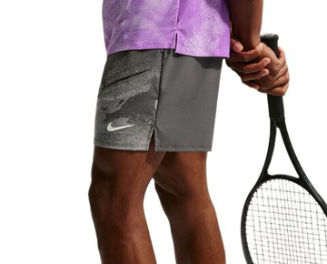 Мужские теннисные шорты Nike Court Paris Slam Dri-Fit Tennis - anthracite/cool grey/white