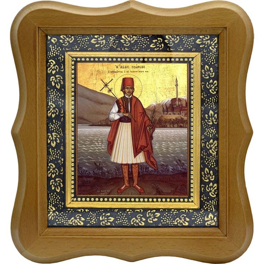 Георгий Кратовский, Софийский, Новый мученик. Икона на холсте.