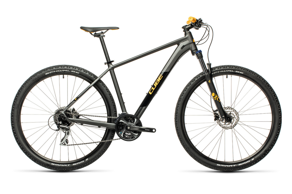 Велосипед CUBE 2021 AIM RACE 29  darkgrey´n´orange  19"