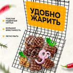 Решетка-гриль универсальная, размер 290х290 мм, глубина 18 мм, оксидированное покрытие, 101418, 701740
