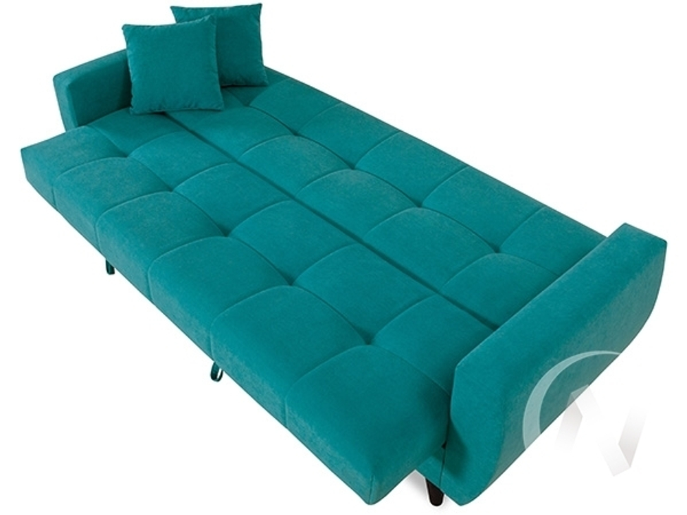 Диван прямой Бетти 2 (БД) LUMA 18 (велюр темно-голубой)