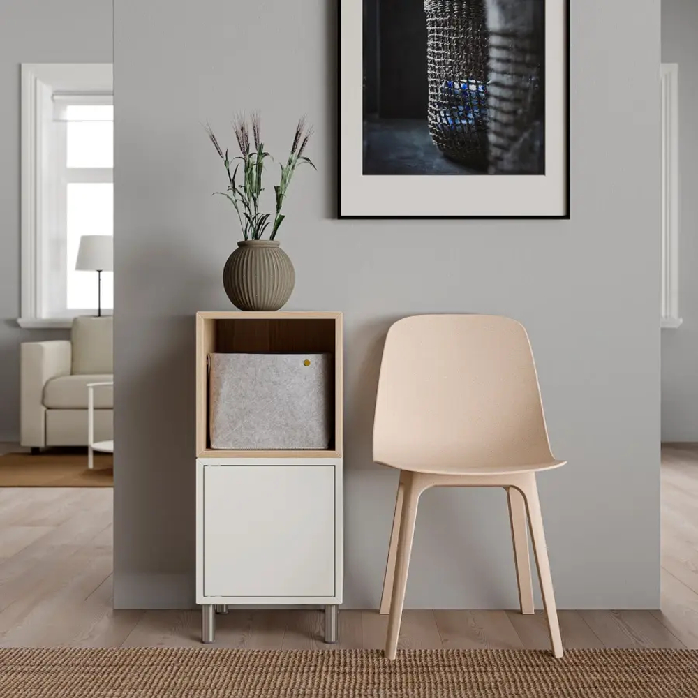 Комбинация для хранения - EKET IKEA/ЭКЕТ ИКЕА, 35x35x80, белый