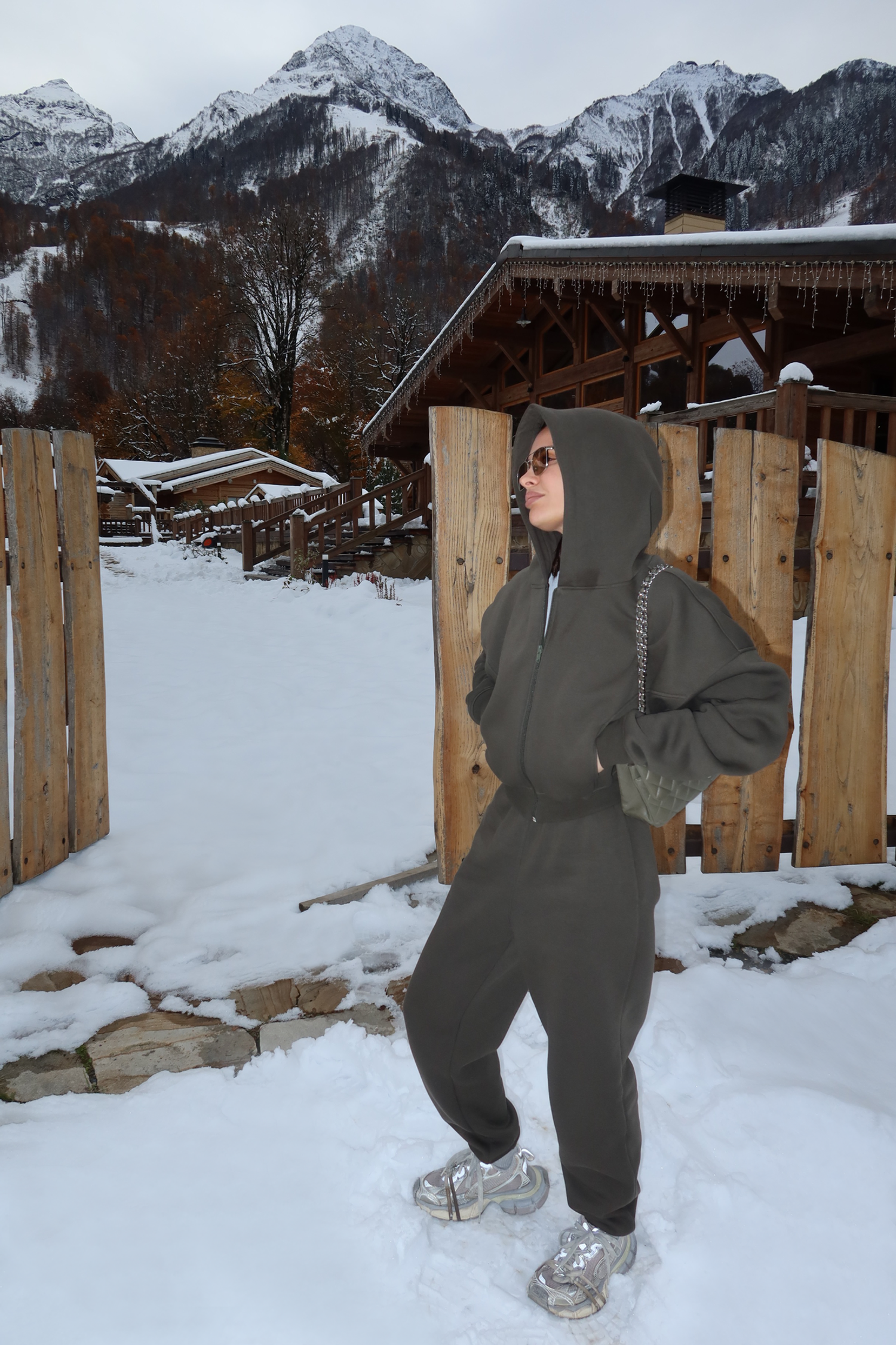 джоггеры sporty warm, хаки