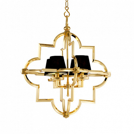 Люстра Mandeville M gold/black
