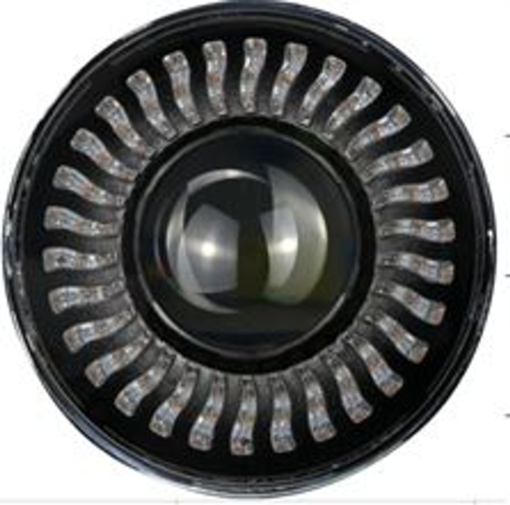 Фара LED 12-24V  7дюймов 2121Нива (Дальний+Ближ+ДХО) 45/53W Динамич приветствие пара GQ1921