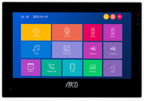 ЛКД-ДМ-1080-7W/1 Видеодомофон c облачным сервисом WIFI, 7", черный
